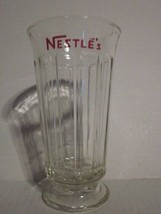 Vintage NESTLE&#39;S Old Fashioned Pedestal Paned Soda Fountain Glass - $27.99