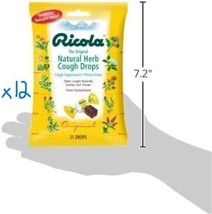 252 Ricola Original Natural Herb Cough Drops 12 bags x 21 Drops retail clipstrip - £17.93 GBP