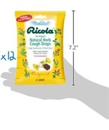 252 Ricola Original Natural Herb Cough Drops 12 bags x 21 Drops retail clipstrip - $22.80