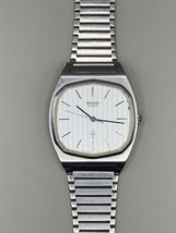 Vintage Seiko Quartz 7830-5060 TV Case Textured Dial Stainless Steel Jap... - $94.05