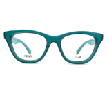 Fendi Eyeglasses Frames FF 0197 KLB Blue Cat Eye Full Rim 49-18-145 - $197.99