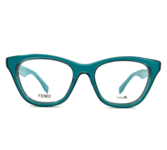 Fendi Eyeglasses Frames FF 0197 KLB Blue Cat Eye Full Rim 49-18-145 - £154.64 GBP