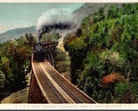 MCRR Train on Frankenstein Trestle White Mountains NH UNP WB Postcard L10 - £3.85 GBP