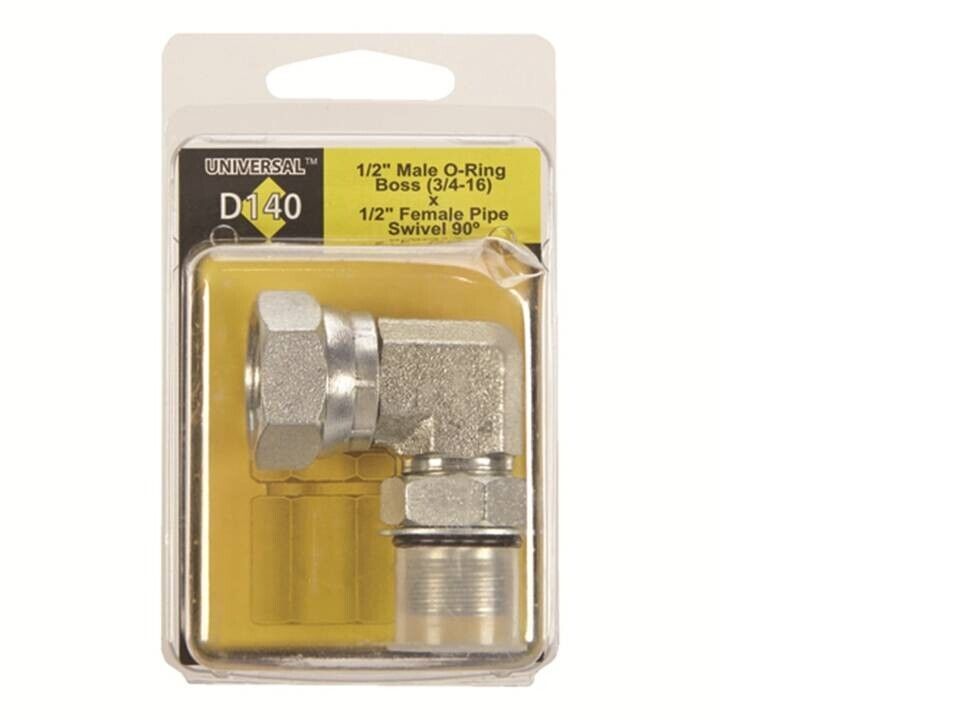 Apache 39006125 Hydraulic Adapter 1/2&quot; D X 1/2&quot; D Steel - $9.90