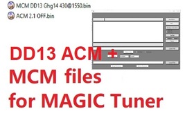DD13 MCM ACM  .bin files FOR MAGIC TUNER - £158.03 GBP