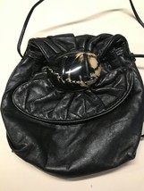 Meyers USA Women&#39;s Handbag Black Leather Vintage Purse  - £38.93 GBP