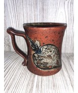Vintage Handmade Ceramic Coffee Cup Signed Durango, Colorado Turnip Brow... - €6,83 EUR