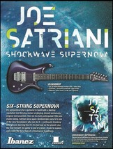Joe Satriani Shockwave Supernova Ibanez JS series JS2450MCP guitar 8 x 11 ad - £2.98 GBP