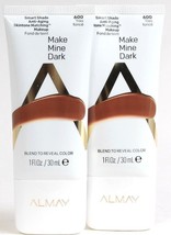 2 Almay 1 oz Deep Like Me 600 Tres Fonce/Very Dark Smart Shade Anti Age Makeup - £15.76 GBP