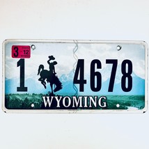 2012 United States Wyoming Natrona County Passenger License Plate 1 4678 - $16.82