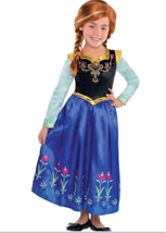 New Disney Frozen Princess Anna Girls Costume Medium (8-10) Halloween - £23.94 GBP