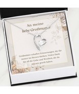 Großmutter Schmuck Gift Ideas | Quotes German Grandma Heart Necklace Car... - £39.07 GBP