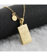 SCORPIO 18K GOLD Necklace • Dainty Tag Pendant Necklace • Spiritual Zodiac - $29.69
