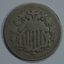 1866 Shield nickel with rays G details - $22.00