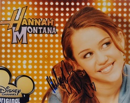 Miley Cyrus - Hannah Montana Signed Photo w/coa - £125.03 GBP