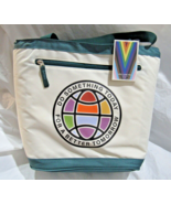 Canvas Cooler Tote &quot;Do Something Today For a Better Tomorrow&quot; 11.25&quot;x7&quot;x12&quot; - £26.73 GBP