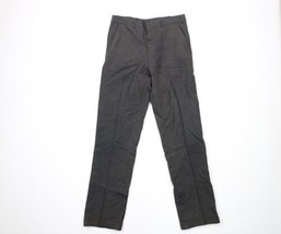 Vintage 30s 40s Streetwear Mens Size 32x32 Wool Cuffed Pants Trousers Green USA - £116.77 GBP