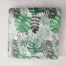 Leaf Pattern Paper Napkins Party Decor Green White 20 Count - £6.23 GBP
