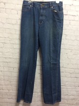 Calvin Klein Womens Stretch Pants Straight Ankle High Rise Denim Jeans Blue 6 - £7.77 GBP
