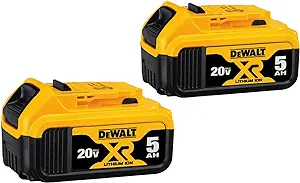 DEWALT 20V MAX XR Battery, 5 Ah, 2-Pack (DCB205-2) - £187.44 GBP