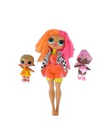 Set 3 LOL Surprise Dolls, OMG 2019 Neonlicious, Mini Fashion Show Angel ... - $461.41 MXN