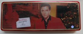 Elvis Presley Metal Candy Tin Happy Holiday Elvis Valentine&#39;s Empty - £5.54 GBP