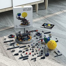 Earth Moon Sun Orrery Solar Rotation System Building Blocks Educational Toys - £26.46 GBP