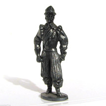 Pewter Musketeer #8 Kinder Surprise Metal Soldier Figurine Vintage Toy 4 cm - $6.88