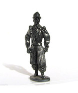 Pewter Musketeer #8 Kinder Surprise Metal Soldier Figurine Vintage Toy 4 cm - £5.37 GBP
