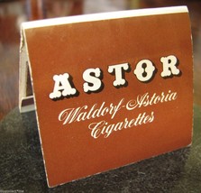Vintage Astor Waldorf Astoria Cigarettes Advertising Safety Matches Paper Photo - £14.76 GBP