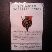 Vintage Bulgarian Football Soccer Union Mebbership Pin Badge Sign Lapel Mint - £23.30 GBP