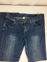 Mossimo Supply Women dark Blue light washed Jeans Size 7 Boot Cut  Bin56#61 - £8.78 GBP