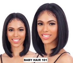 Shake N Go Freetress Equal Baby Hair Lace Front Synthetic Wig &#39;baby Hair 101&#39; - £23.52 GBP