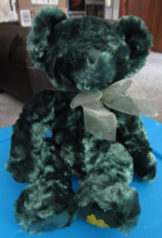 Russ Berrie &amp; Co Blarney Shamrock Green Bear 13&quot; with Bow - $19.79