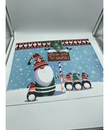 Gift Bag Chillin With My Gnomies Holiday Christmas Santa Snowman Penguin... - $4.95