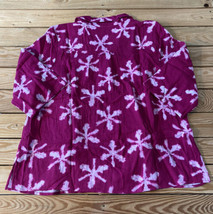 D&amp;Co NWOT Women’s beach printed cotton gauze tunic size XL Magenta AJ - £15.56 GBP