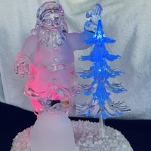 VTG Holiday Ice Sculptures Northern Lights Collection Heritage Mint 12” Santa - £26.77 GBP