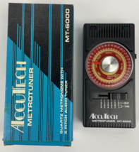 Accutech Model MT-6000 Metrotuner Tuner &amp; Quartz Metronome 6 Pitch Audio... - $23.75