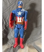 Marvel Captain America Titan Hero 12” Action Figure Hasbro E7877 Shield ... - $179.16 MXN