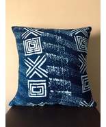 MIXED PATTERN INDIGO MUDCLOTH throw pillow cover - £23.68 GBP+