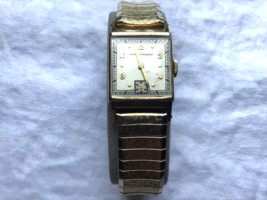 Girard Perregaux 10k Gold Filled Tank Style 17 Jewel Men’s Wristwatch 1950s Runs - £130.58 GBP