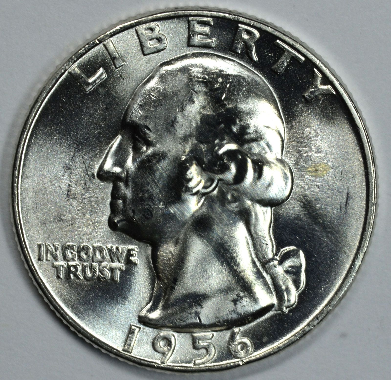 Primary image for 1956 P Washington uncirculated silver quarter BU