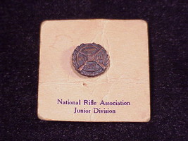 National Rifle Association NRA Junior Division Pin, on card - £4.75 GBP