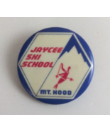Vintage Jaycee Ski School Mt. Hood 1.5&quot; Button Pin - $19.60 CAD