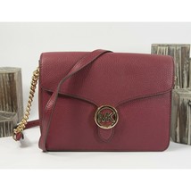 Michael Kors Mulberry Leather Vanna Medium Shoulder Flap Bag NWT - £88.28 GBP