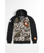 MEN&#39;S GUYS YOUNG &amp; RECKLESS TWO-TONE CAMOUFLAGE ZIP-UP FLEECE HOODIE NEW... - £43.15 GBP