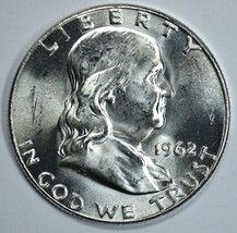 1962 P Franklin uncirculated silver half dollar BU - £18.38 GBP