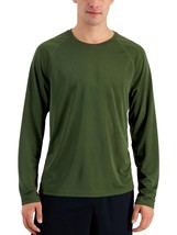 $20 Ideology Men&#39;s Performance Athletic Shirt Long Sleeve Olive, Large - £11.65 GBP