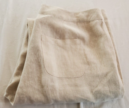 Sigrid Olsen Signature Beige Linen Cropped Pants Misses Size 18 - £15.56 GBP