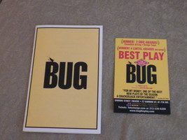 Bug by Tracy Letts Playbill at Barrow Street Theatre NYC 2006 w promo ca... - £4.54 GBP
